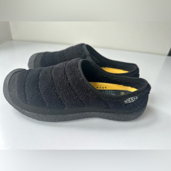 Keen Howser Black Felt Slip-on Slippers Indoor/Outdoor Rubber Sole 7.5 shoes - Picture 6 of 8